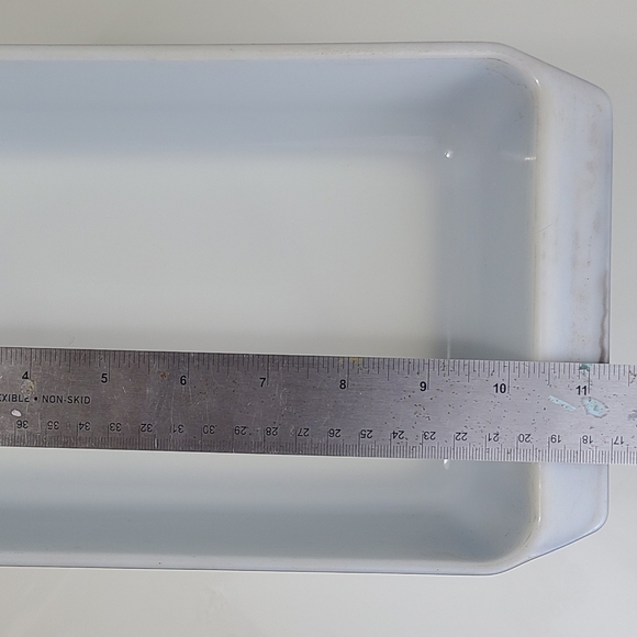 ❄️Vintage Pyrex 575-b Black White Snowflake 2 Qt Casserole Baking Dish Rectangle - Picture 3 of 7